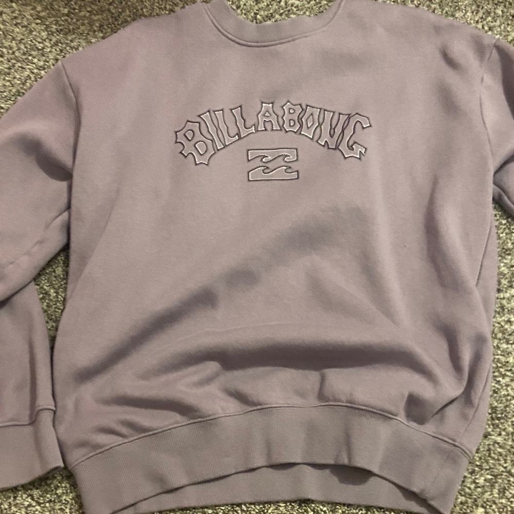 Billabong Men's Lavender Crewneck Sweater